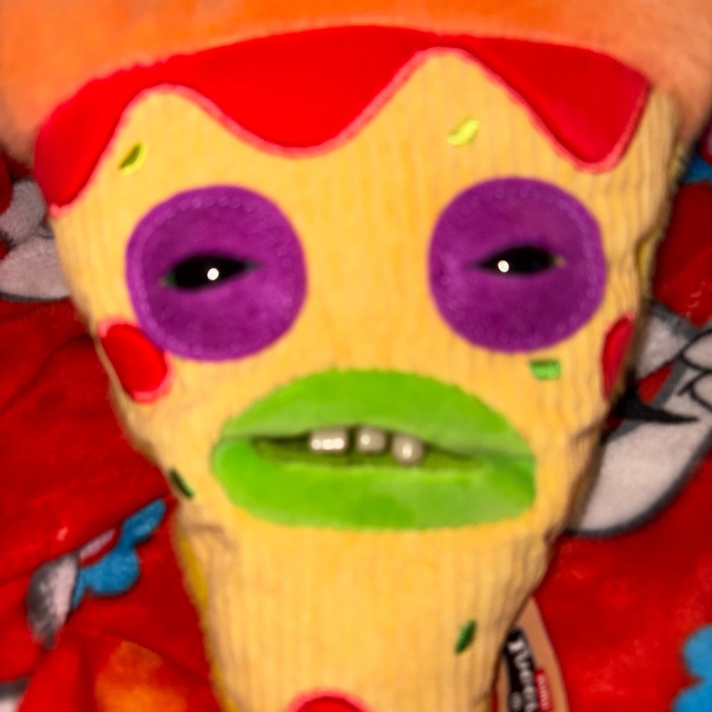 NEW! ZURU FUGGLER x FUGGALICIOUS | Pizza! 9" Plush RARE QUICK SHIP - Picture 2 of 4